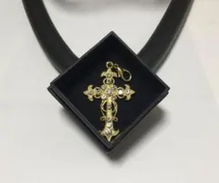 十字架チャーム1点　ゴールド/ネックレス2点　シルバー　ブラック