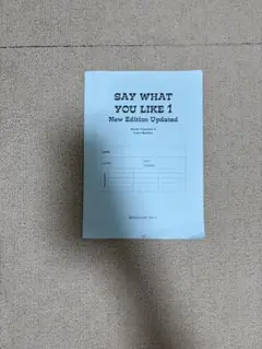 Say What You Like 1 新版