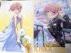 A3クリアポスター ２枚セット　一花　五等分の花嫁　ワンピース