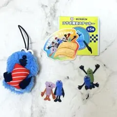 パペットスンスン　スシローコラボ　指人形マスコット　マグロ　ピック　ステッカー