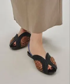 todayful Raffia Slide Sandalsのサムネイル
