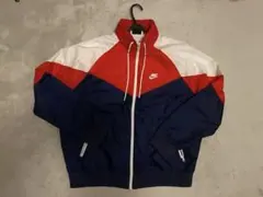 Nike ナイロンジャケット L ネイビー/レッド/ホワイト