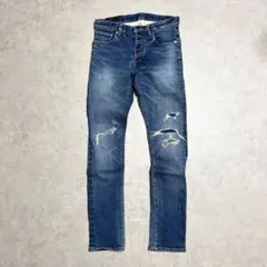 Attachment Selvedge Distressed Denim