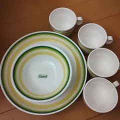 Coleman メラミン テーブルウェアセット 3種✕4個