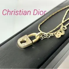 ディオール オール カデナ ラインストーン ネックレス アクセサリー ゴールド