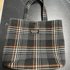 KALDI チェック柄トートバッグ