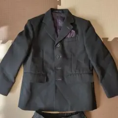 フォーマルスーツ 黒　ショートパンツ付き　山本寛斎　120センチ