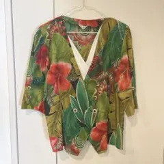 レトロ 昭和レトロ シャツ レディース ベスト 古着 ヴィンテージ