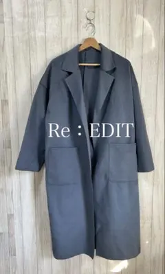 タグ付き✨　リエディ　チェスターコート　ガウンコート　フェイクウール　アウター
