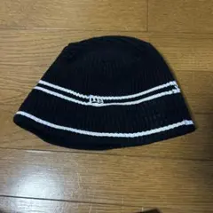 g*u様 New Era バケットハット 黒 ストライプ