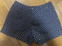 水玉　紺色　短パン