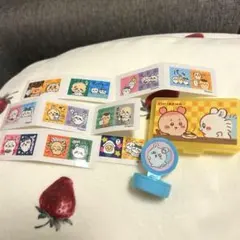 ちいかわ ケース＆シール スタンプ 古本屋　カニちゃん　モモンガ　まとめ売り