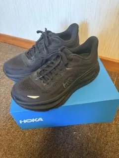 HOKA M BONDI 9 27cm 黒 ブラック 【美品】のサムネイル