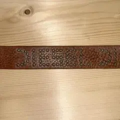 DIESEL スタッズ付きレザーベルト