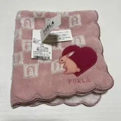 FURLA ウサギ刺繍タオルハンカチ