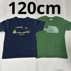 120cm 男の子 半袖Tシャツ モンベル ザ ノースフェイス まとめ売り 2枚