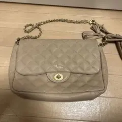 Beaure ベージュ キルティング バッグ