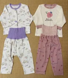 パジャマ　セット　ユニコーン　いちご　90cm 腹巻き付き