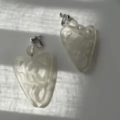 大ぶりクリアイヤリング