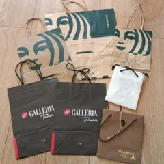 スターバックス Galleria Taiwan ショッピングバッグ 7枚セット