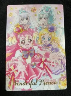 プリキュアカードウエハース9 キュアワンダフル&フレンディ&ニャミー&リリアン