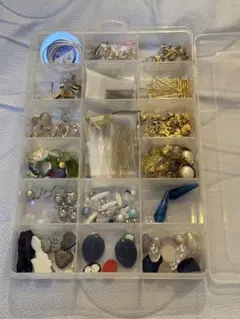 【ハンドメイド】ビーズ・金具・パーツ素材セット　まとめ売り