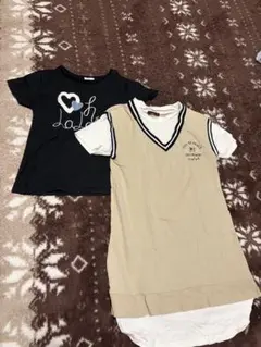 a.v.v キッズ Tシャツ 150cm と　ワンピース150センチのサムネイル
