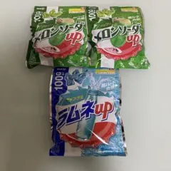 明治 アップグミ メロンソーダ100G２袋・ラムネ100G１袋セット