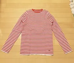 Mila Owen赤と白のストライプ 長袖Tシャツ