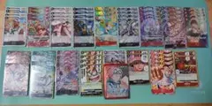 ワンピースカード 赤黒コビー デッキ リーダーパラレル スリーブ付き