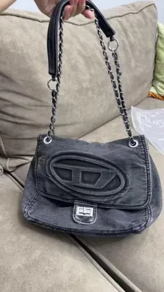 新品未使用 DIESEL デニム ショルダーバッグ