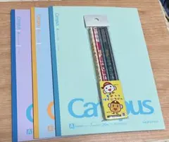【未使用】キャンパスノート 3冊 ＆ 地下鉄博物館 限定 鉛筆3本セット