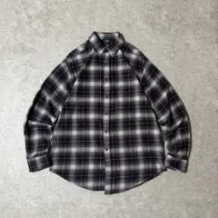 Croft & Barrow オンブレチェックシャツ シャドーチェックシャツ M