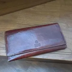 TAKEO KIKUCHI ブラウンレザー長財布