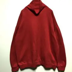 90s OLD GAP 赤　レッド スウェット ハイネック 無地　XL P24