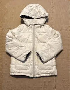 ベベ　コート　ジャケット　130㎝　グレージュ　ドット　リバーシブル