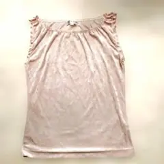 MICHEL KLEIN ベルベット 薄い ピンク キャミソール サイズ38