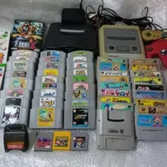 ゲーム機 ソフト 50本 など色々 大量セット 任天堂 スーパーファミコン 64