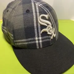 NEW ERA シカゴ・ホワイトソックス チェック柄キャップ【新品同様‼️】