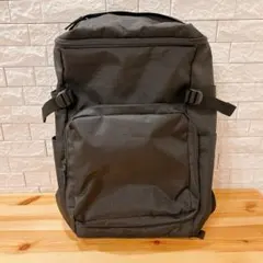 無印良品 肩の負担を軽くする 撥水 上から開く リュックサック 黒 美品