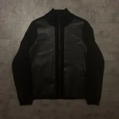 EMPORIO ARMANI ドライバーズニット アーカイブ PVCレザー 美品