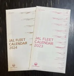 JAL FLEET CALENDAR 2023 2024 2点セットのサムネイル