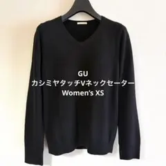 GU ジーユー カシミヤタッチVネックセーター ブラックWomen’s XS