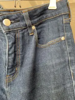 美品　無印良品　ストレートジーンズ　インディゴブルー　M