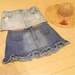大セール！新品未使用品☆デニムスカートセット☆一枚8000円しました