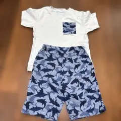 ジーユー　GU 半袖パジャマ　コットンラウンジセット　120センチ 夏　男の子のサムネイル