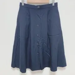 エニィスィス|ボタンデザイン フレアスカート【3】バックゴム ファスナー 上品