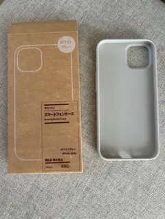 iPhone14用ケース　ホワイトグレー　無印良品　無印　iPhone ケース