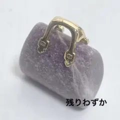ds739/天然石◇ドッグティースアメジスト　バック型チャーム　約20×25mm