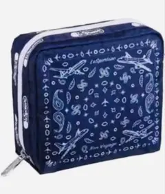 全日空 ANA 国際線限定 レスポートサック コスメ ポーチ 飛行機 バンダナ